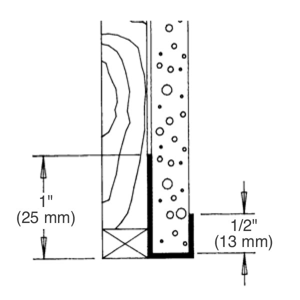 J Bead Plastic Components - J Bead Drywall Detail
